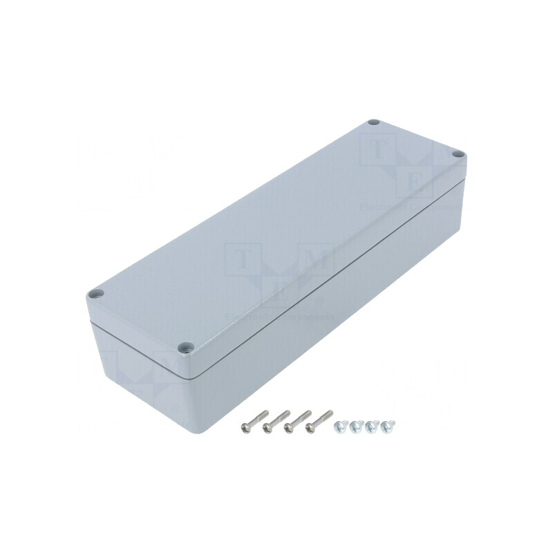 Carcasă Universală Aluminiu Gri 81x252x57mm | Electronic-mag.ro | Componente Electronice