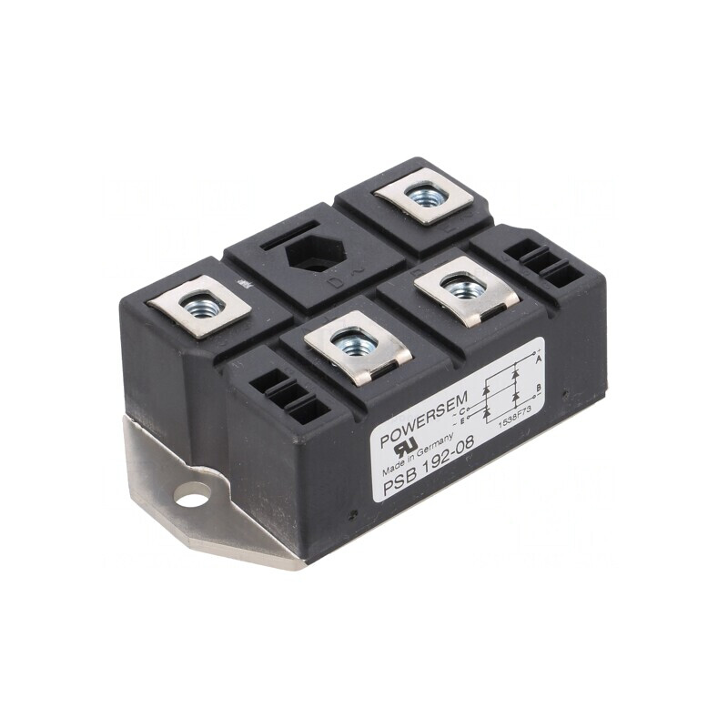 Punte Redresoare Monofazată 800V 174A 2.8kA PSB 192/08 | Electronic-mag.ro | Componente Electronice Punte Redresoare Monofazată 800V 174A 2.8kA PSB 192/08 | Electronic-mag.ro | Componente Electronice