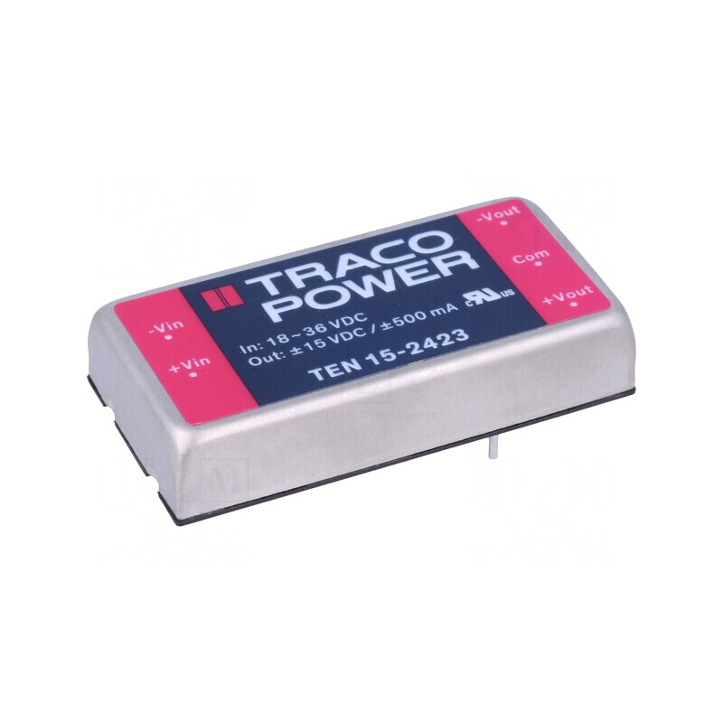 Convertor DC/DC 15W 18-36V la ±15V | Electronic-mag.ro | Componente Electronice