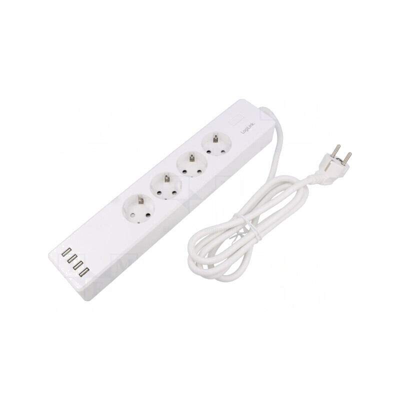 Prelungitor cu 4 Prize și Protecție la Supratensiune 10A | Electronic-mag.ro | Componente Electronice