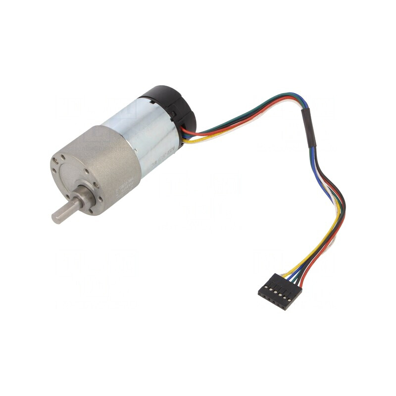 Motor DC cu transmisie 6-12V 5,5A ax crestătură D 100:1 | Electronic-mag.ro | Componente Electronice