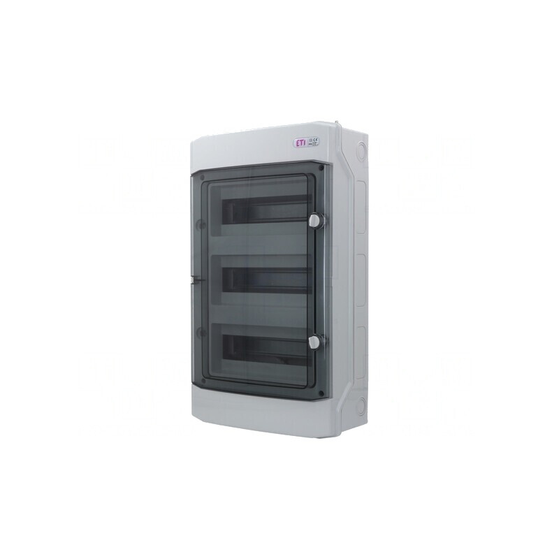 Carcasă pentru aparatură modulară IP65 gri deschis 36 moduli | Electronic-mag.ro | Componente Electronice