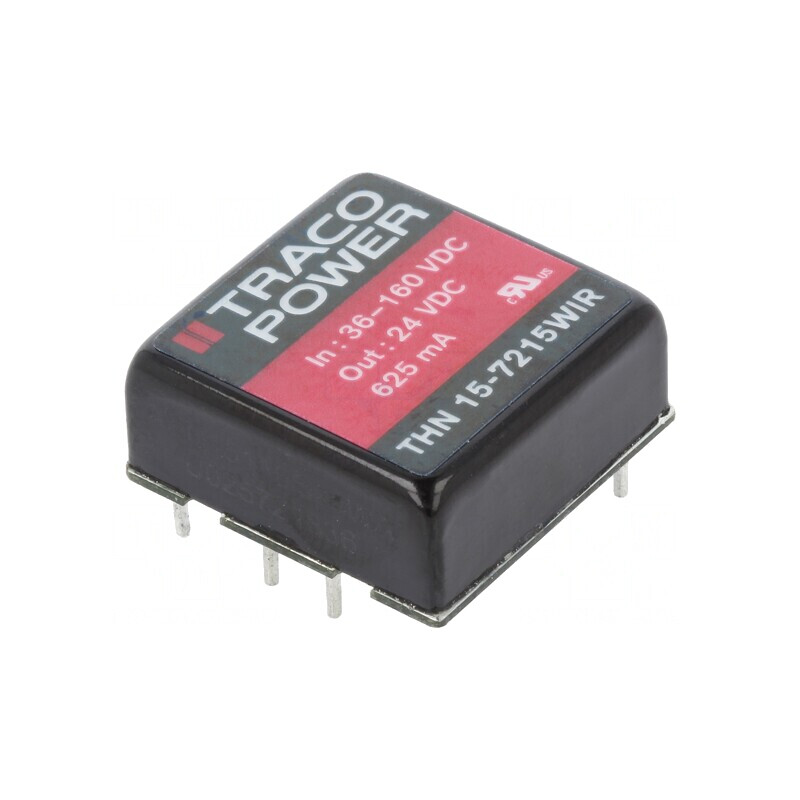 Convertor DC/DC 15W 36-160V la 24V 625mA | Electronic-mag.ro | Componente Electronice