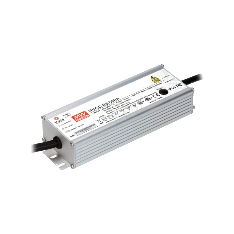 Alimentator LED 65W IP65 13-130VDC 300-500mA | Electronic-mag.ro | Componente Electronice
