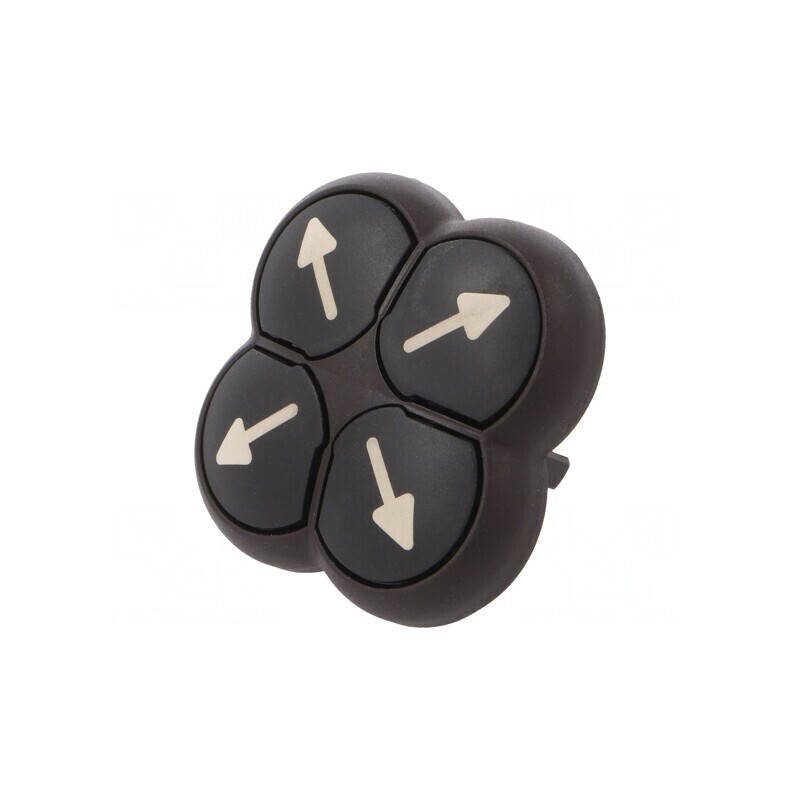 Comutator 4 poziții 22mm negru fără IP66 | Electronic-mag.ro | Componente Electronice