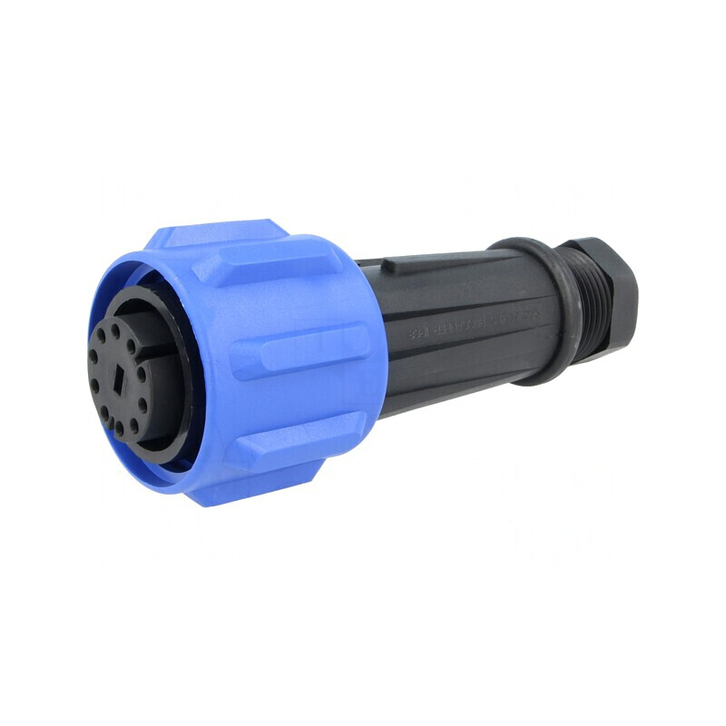 Conector circular mamă 10 pini nichelat Buccaneer 900 PX0911/10/S | Electronic-mag.ro | Componente Electronice