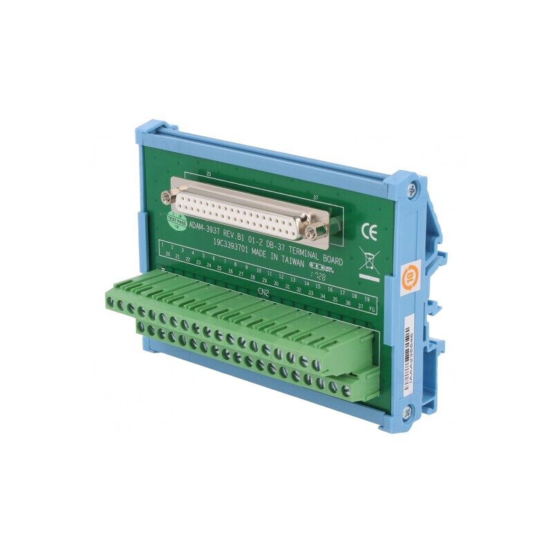 Bloc Terminal pentru Șină DIN D-Sub 37pin, Mamă | Electronic-mag.ro | Componente Electronice