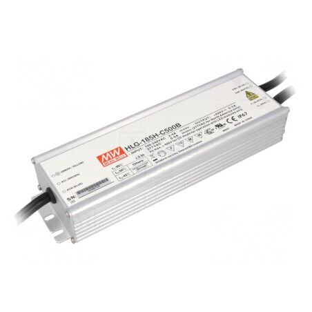 Alimentator LED 200W 500mA 90-305VAC HLG-185H-C500B | Electronic-mag.ro | Componente Electronice