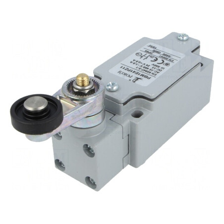 Limitator cursă manetă 30mm cu rolă plastic Ø22mm 10A | Electronic-mag.ro | Componente Electronice