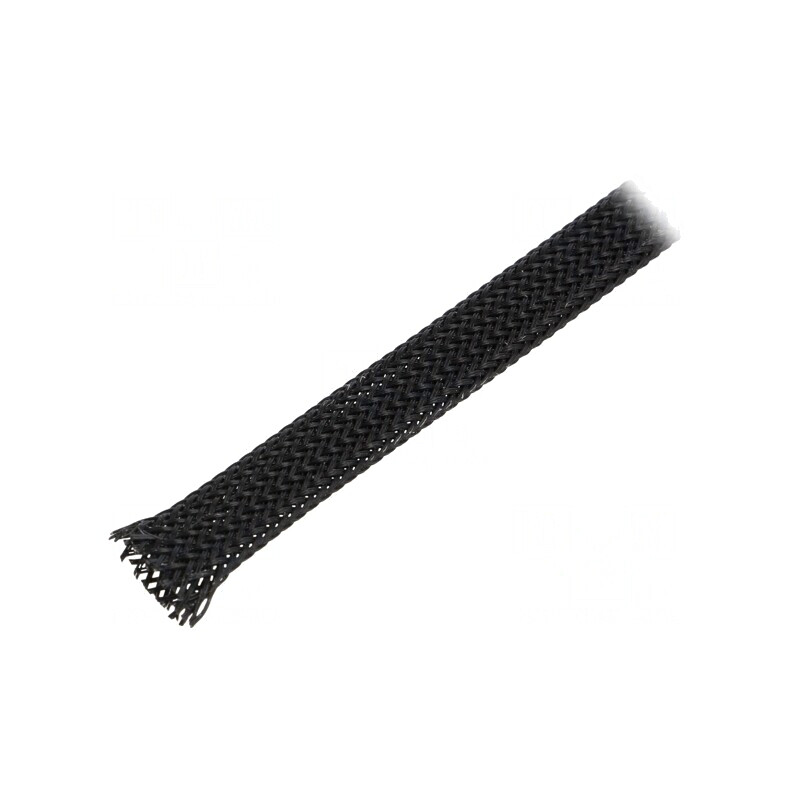 Trese din poliester și poliamidă neagră, Ø 4-10 mm, nom. 6 mm | Electronic-mag.ro | Componente Electronice