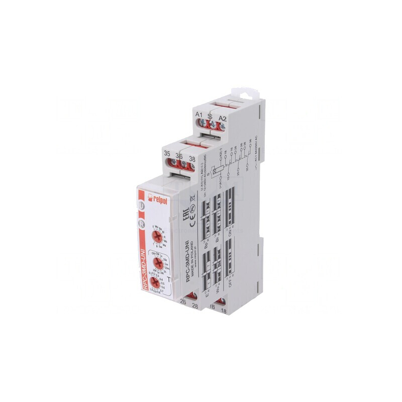 Timer Programabil 0,1s-10zile 3PDT 250VAC/8A 24VDC/8A Ualim 12-240VAC | Electronic-mag.ro | Componente Electronice