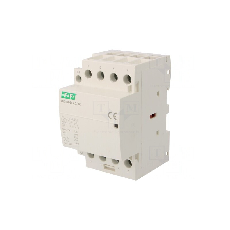 Contactor 4P 63A 24V NO IP20 | Electronic-mag.ro | Componente Electronice