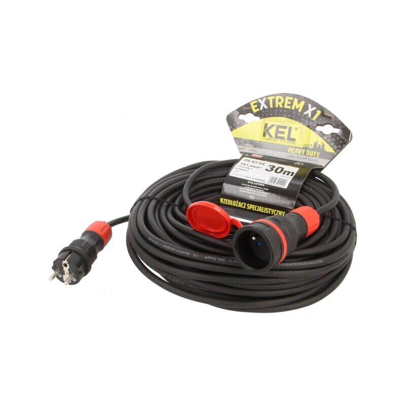 Prelungitor Alimentare 30m Negru 16A | Electronic-mag.ro | Componente Electronice