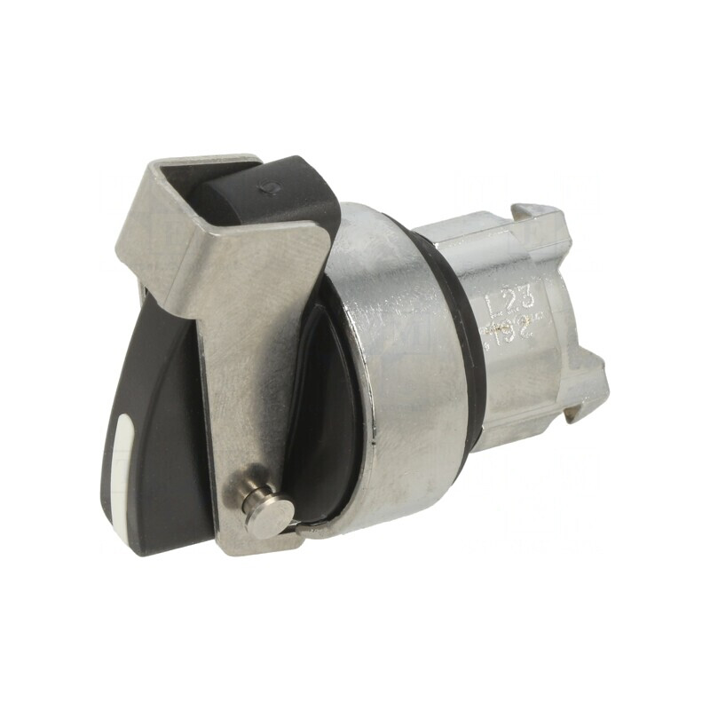 Comutator Rotativ 22mm Negru 2 Poziții | Electronic-mag.ro | Componente Electronice