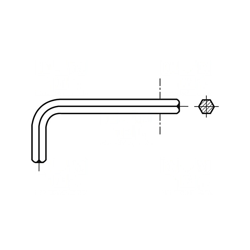 Cheie Imbus HEX 1" DIN 911, 237mm Oțel | Electronic-mag.ro | Componente Electronice
