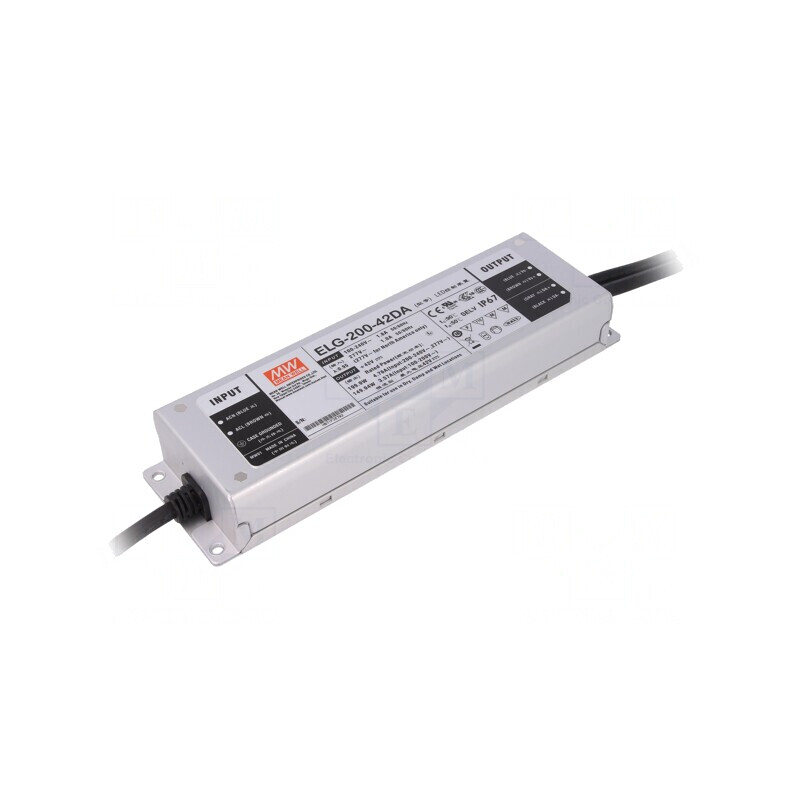 Alimentator LED 200W 42VDC 4,76A DALI | Electronic-mag.ro | Componente Electronice