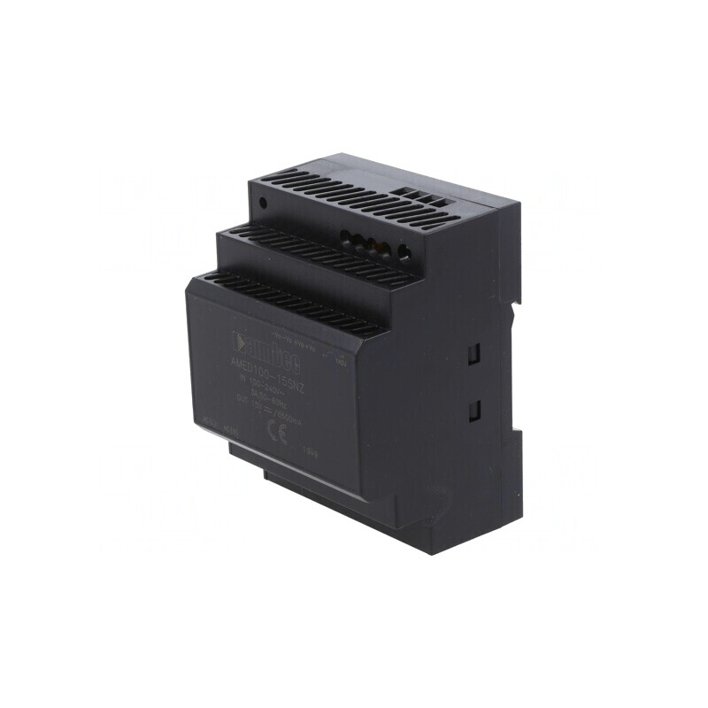 Alimentator Pulsatoriu pentru Șină DIN 100W 15VDC 6.5A 89% | Electronic-mag.ro | Componente Electronice