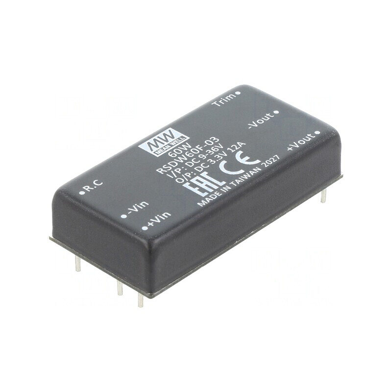 Convertor DC/DC 60W 9-36V la 3.3V 12A | Electronic-mag.ro | Componente Electronice