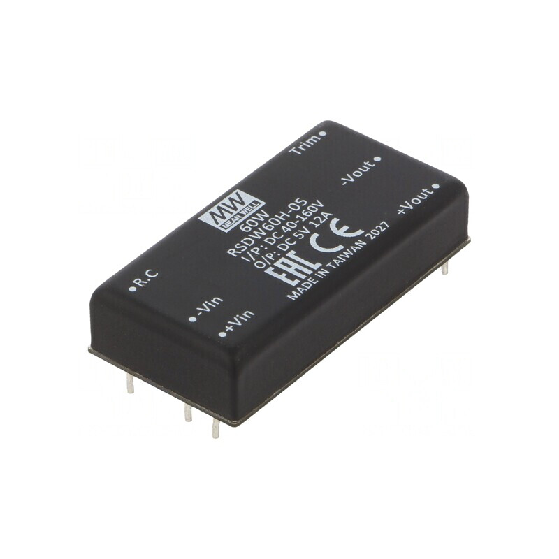 Convertor DC/DC 60W 40-160V la 5V 12A | Electronic-mag.ro | Componente Electronice
