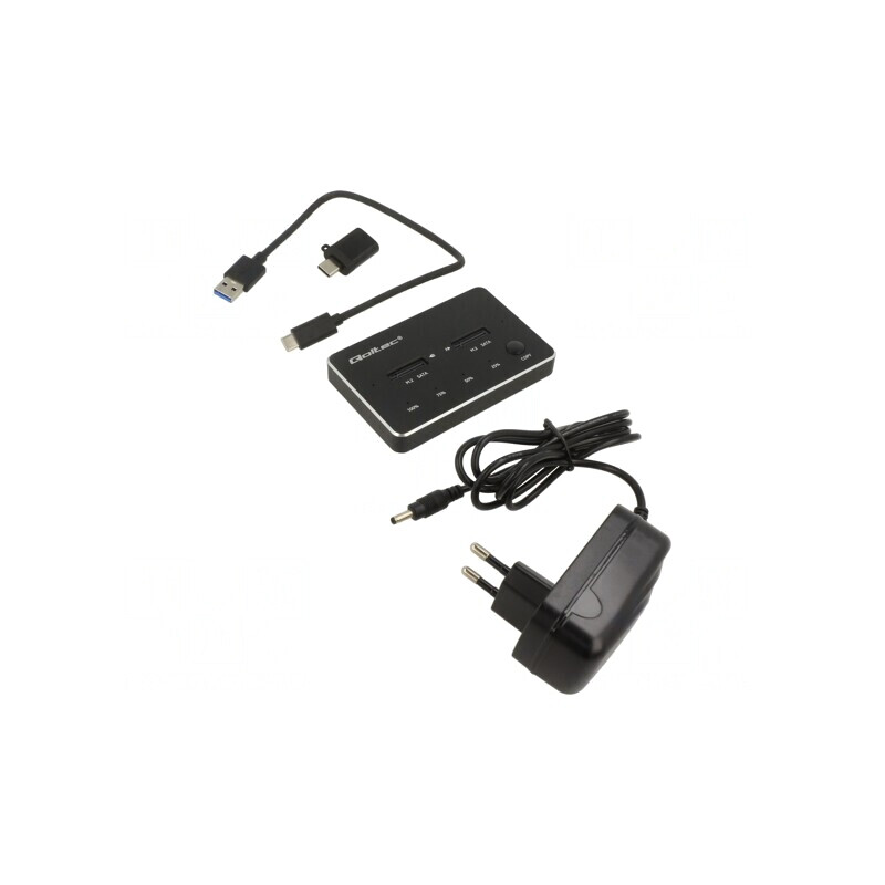 Stație de andocare USB 3.1 neagră | Electronic-mag.ro | Componente Electronice