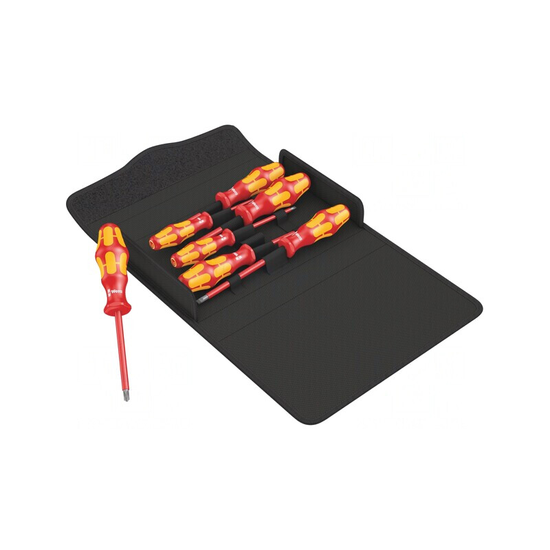 Kit Șurubelnițe Izolate 1kVAC VDE 7 Bucăți Kraftform 100 | Electronic-mag.ro | Componente Electronice