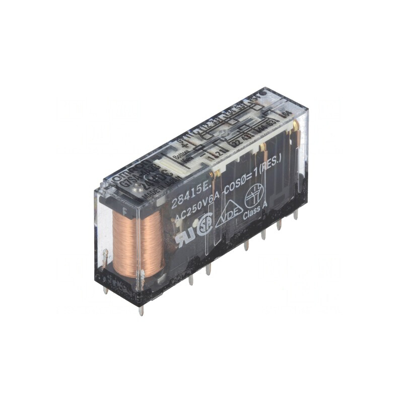 Releu electromagnetic 24VDC SPST-NO x4 SPST-NC x2 | Electronic-mag.ro | Componente Electronice