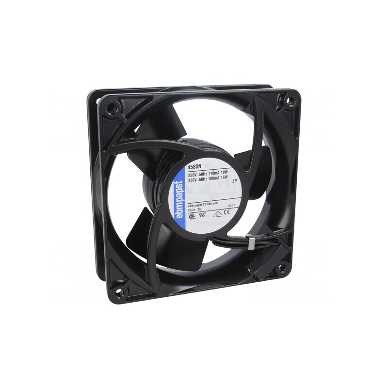 Ventilator Axial 230VAC 119x119x38mm 123m3/h 41dBA | Electronic-mag.ro | Componente Electronice