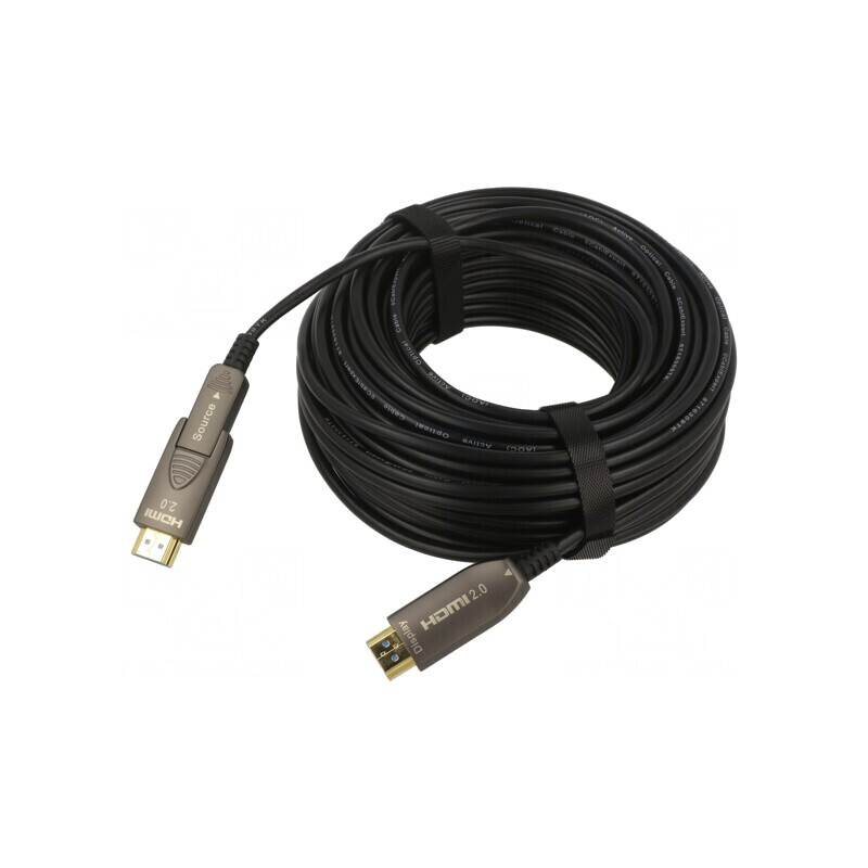 Cablu HDMI 2.0 20m Negru HDCP 2.2 | Electronic-mag.ro | Componente Electronice