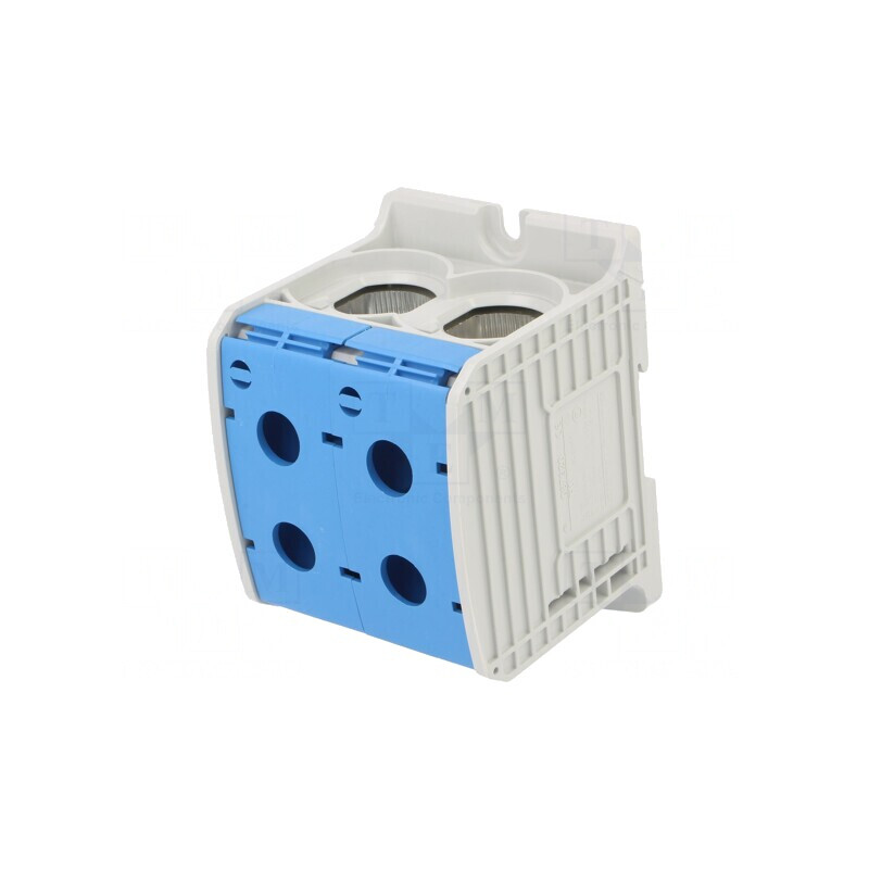 Terminal Îmbinare Șine 300mm2 1 Pista 4 Borne Albastru | Electronic-mag.ro | Componente Electronice