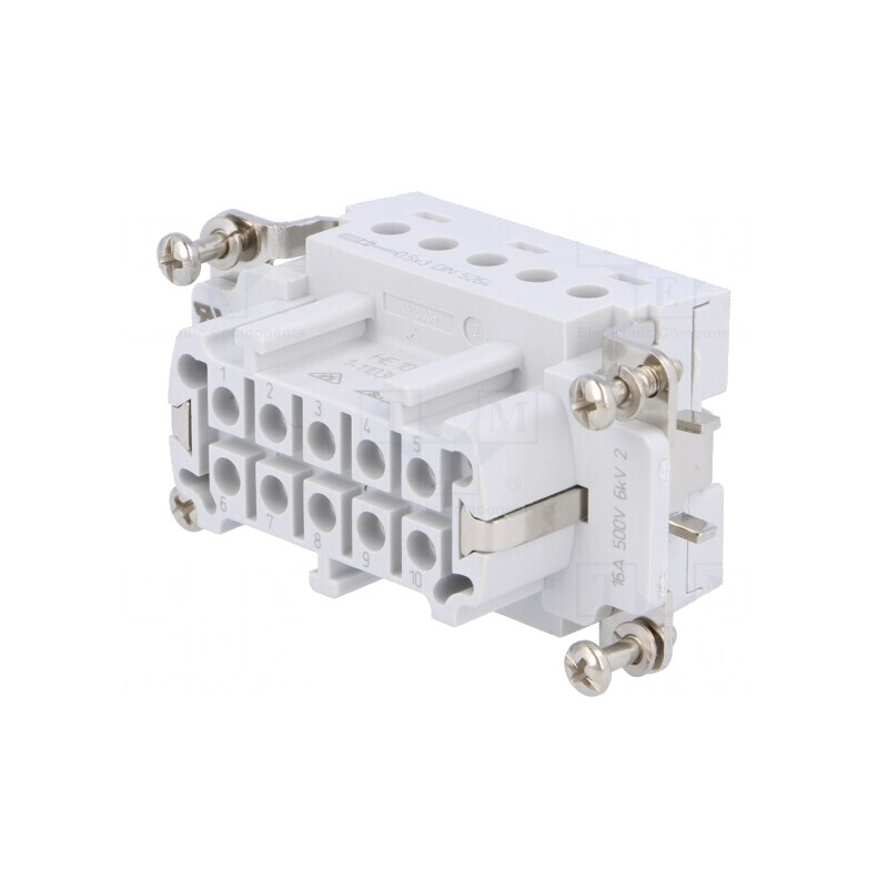 Conector HDC Inserturi Contact Mamă HTS HE 10 10 PE | Electronic-mag.ro | Componente Electronice