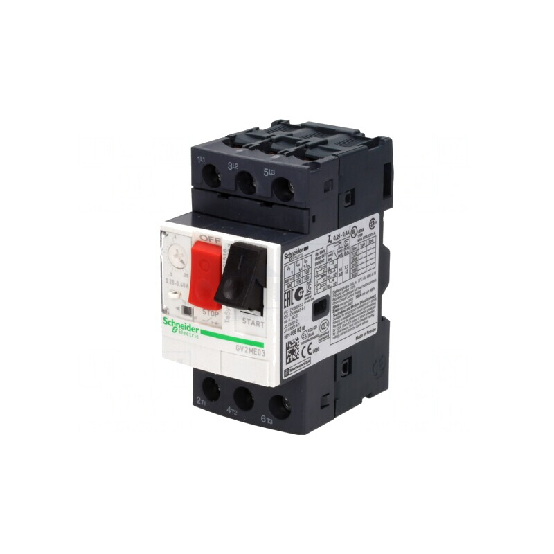 Întrerupător Motor 0,09kW DIN IP20 GV2ME03 | Electronic-mag.ro | Componente Electronice