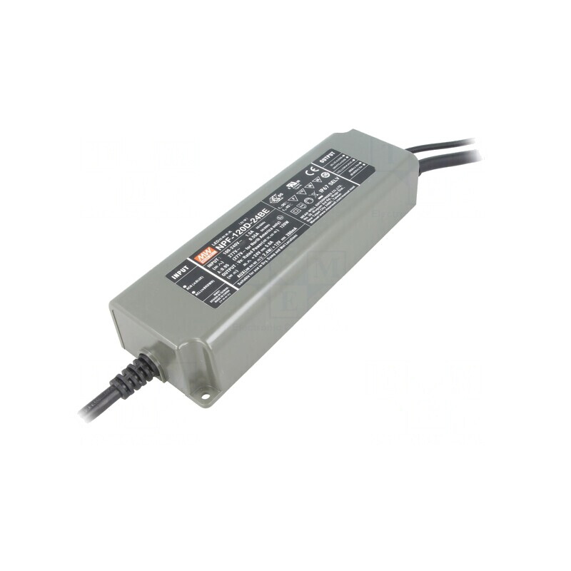 Alimentator LED 120W 24V 5A IP67 | Electronic-mag.ro | Componente Electronice