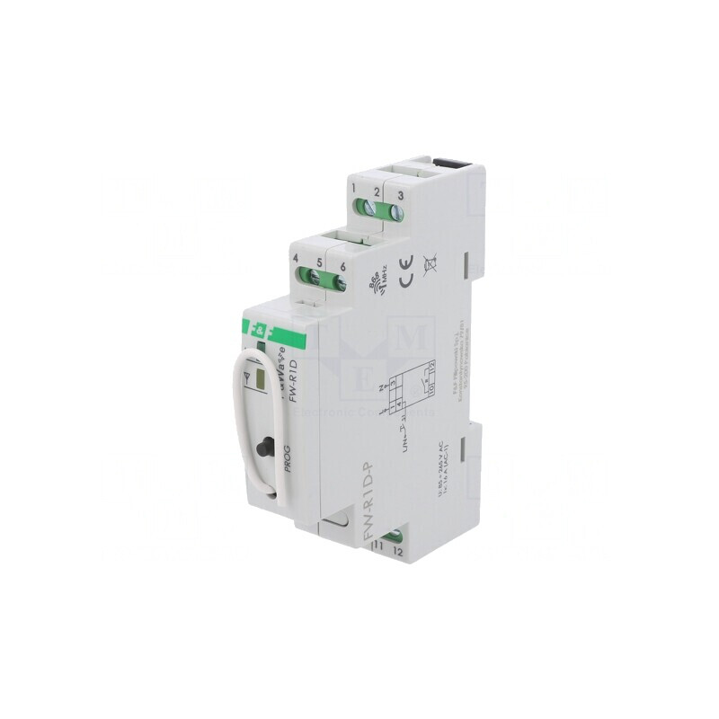 Releu F&Wave pentru şină DIN 85-265V AC/DC, 230V NO | Electronic-mag.ro | Componente Electronice