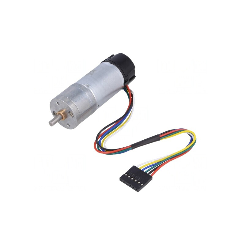 Motor DC cu Encodare și Transmisie 12V 34:1 Metal 25DX67L | Electronic-mag.ro | Componente Electronice