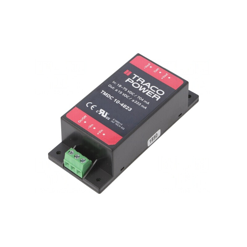 Convertor DC/DC 10W 18-75V 15V/-15V | Electronic-mag.ro | Componente Electronice