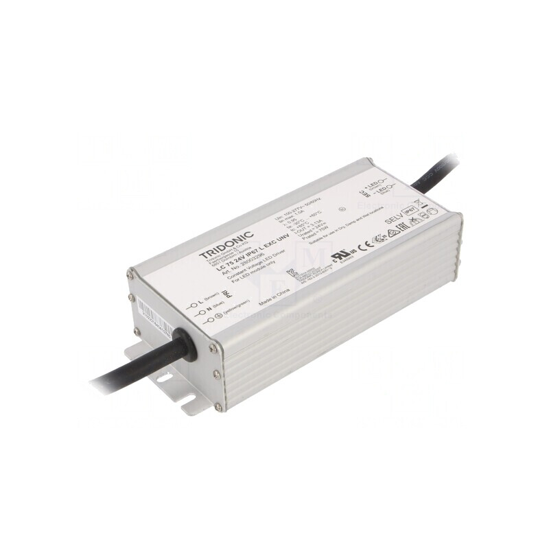 Alimentator LED 75W 24VDC IP67 | Electronic-mag.ro | Componente Electronice