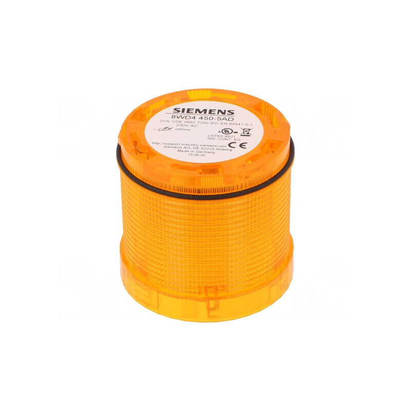 Semnalizator LED Galben 230VAC IP65 Ø70mm | Electronic-mag.ro | Componente Electronice
