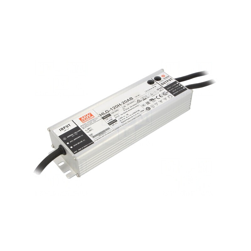 Alimentator LED 120W 20V 3-6A IP65 | Electronic-mag.ro | Componente Electronice