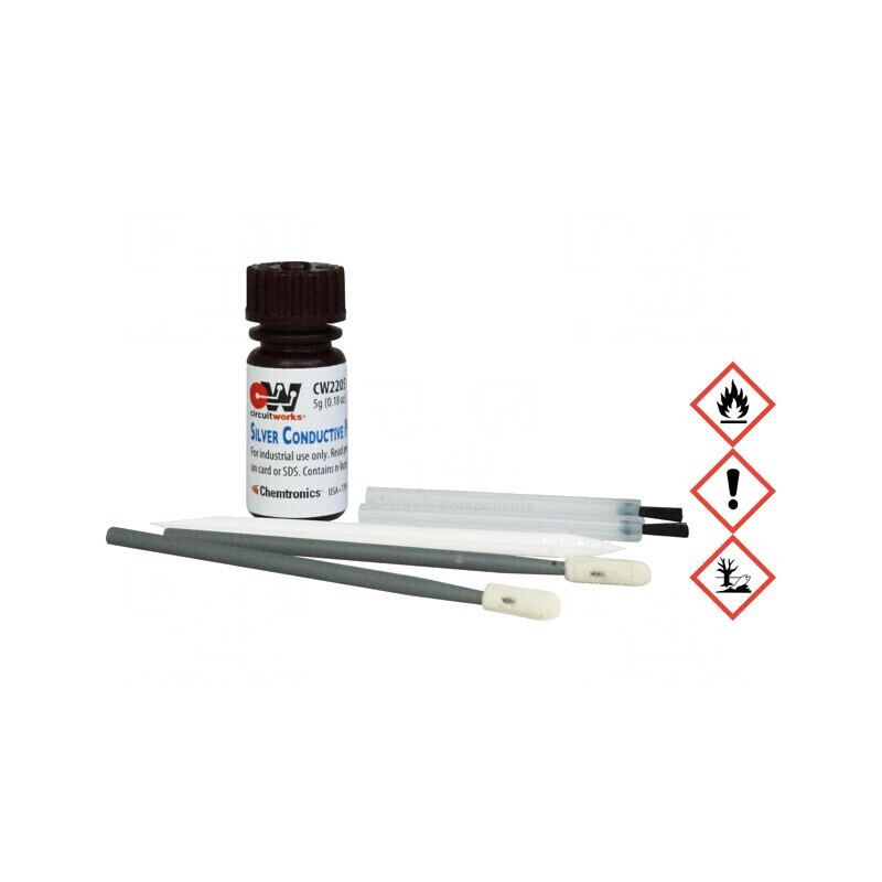 Lac trasare piste conductoare argintiu 50ml | Electronic-mag.ro | Componente Electronice