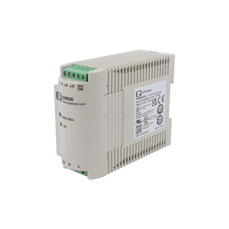Alimentator pentru șină DIN 30W 12V 2.5A | Electronic-mag.ro | Componente Electronice