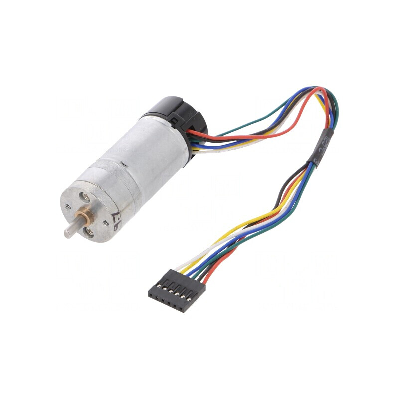 Motor DC cu Codificator, Transmisie 12V 9.7:1 Metal 25x63mm HP | Electronic-mag.ro | Componente Electronice