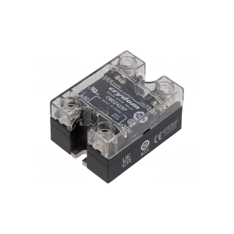 Releu Semiconductor 1-Fazat 25A 24-280VAC 3-32VDC | Electronic-mag.ro | Componente Electronice