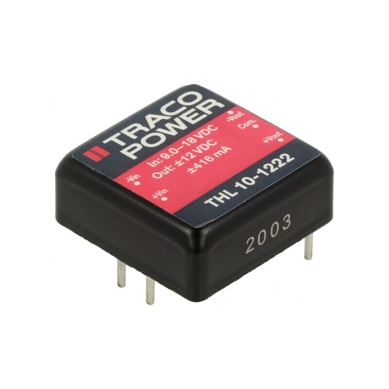 Convertor DC/DC 10W 9-18V la 12V/-12V THL 10-1222 | Electronic-mag.ro | Componente Electronice