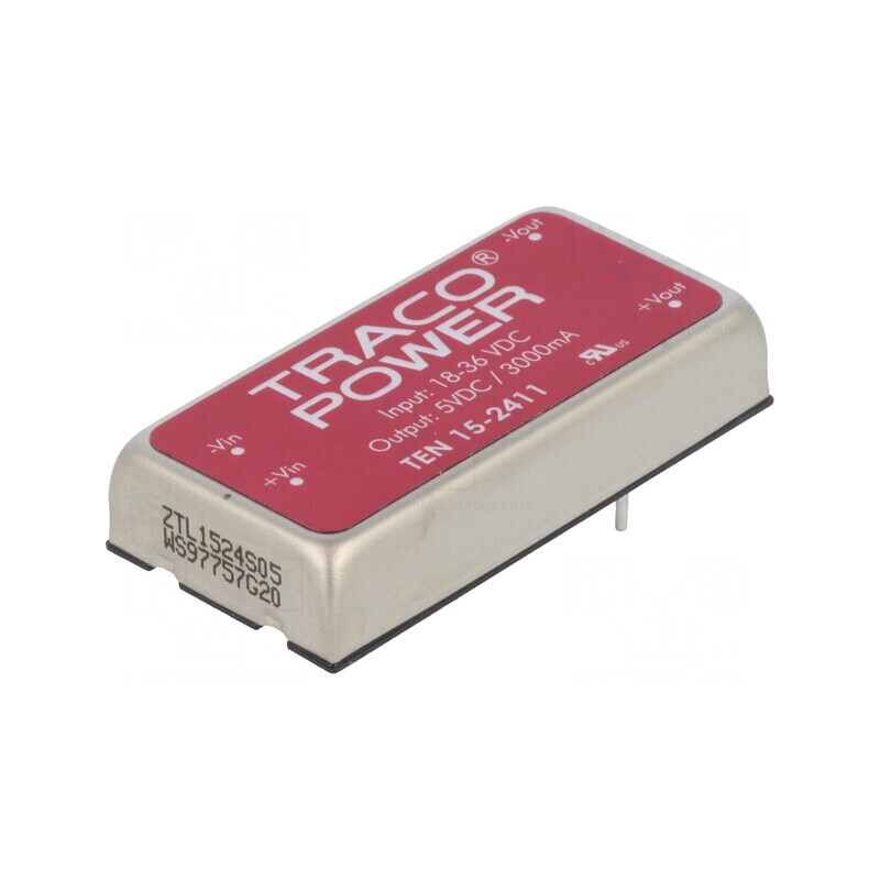 Convertor DC/DC 15W 18-36V la 5V 3A | Electronic-mag.ro | Componente Electronice