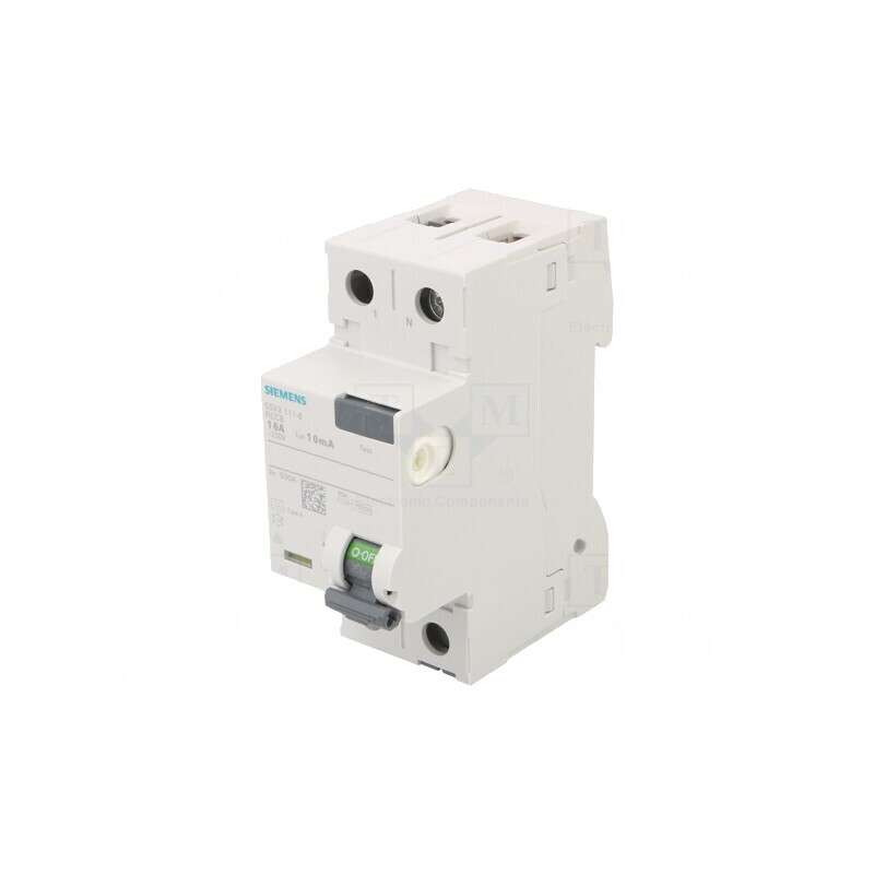 Întrerupător diferențial 16A 10mA 1P+N IP20 | Electronic-mag.ro | Componente Electronice