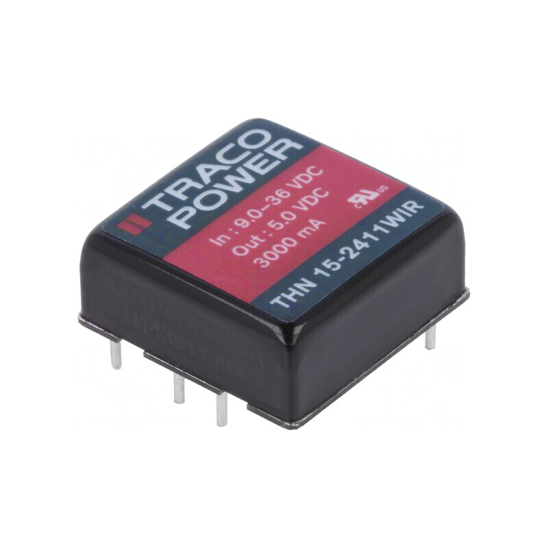 Convertor DC/DC 15W 9-36V la 5V 3000mA THN 15-2411WIR | Electronic-mag.ro | Componente Electronice