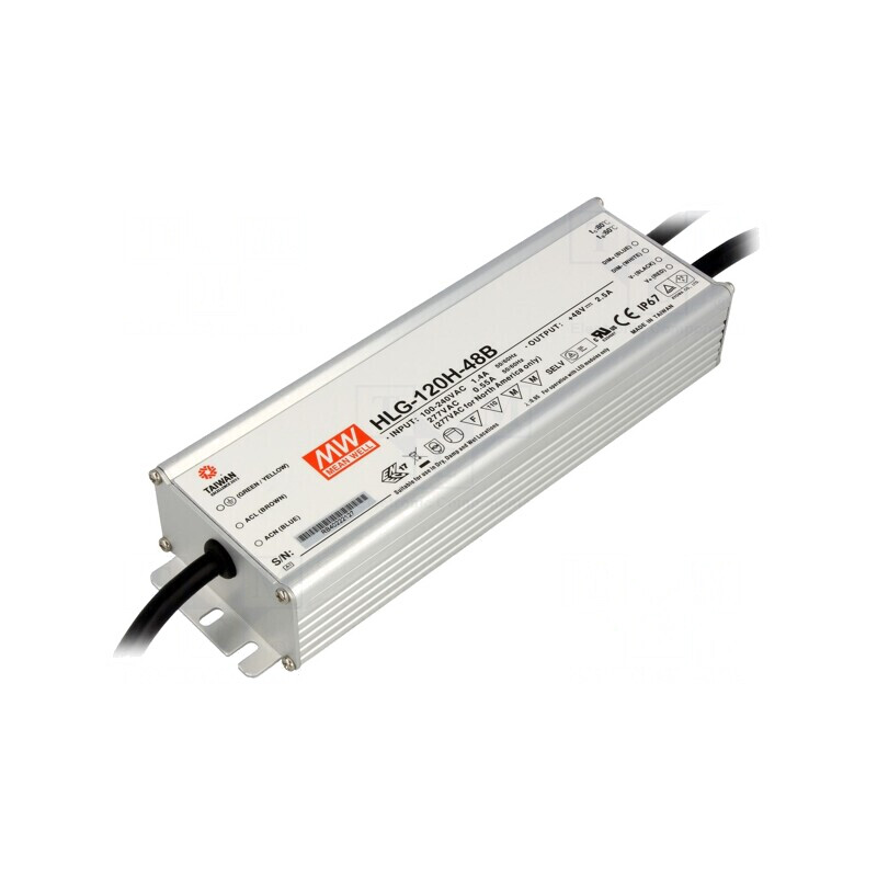 Alimentator LED 120W 48V 2.5A IP67 | Electronic-mag.ro | Componente Electronice