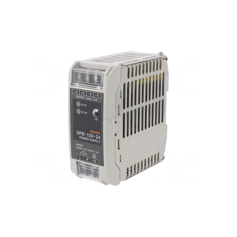Alimentator Pulsatoriu DIN 120W 24V 5A IP20 | Electronic-mag.ro | Componente Electronice