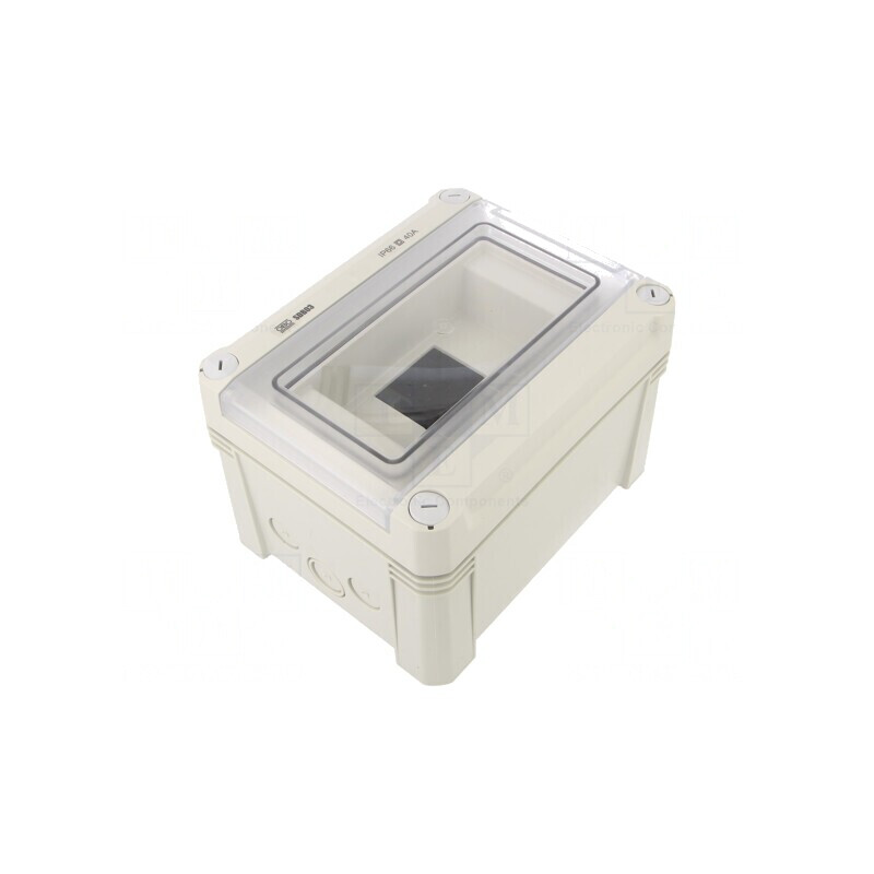 Carcasă pentru aparatură modulară IP66, 3 module, polistiren | Electronic-mag.ro | Componente Electronice