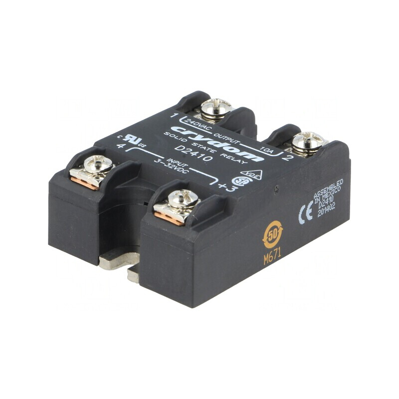 Releu Semiconductor 1-Fazat 10A 24-280VAC | Electronic-mag.ro | Componente Electronice